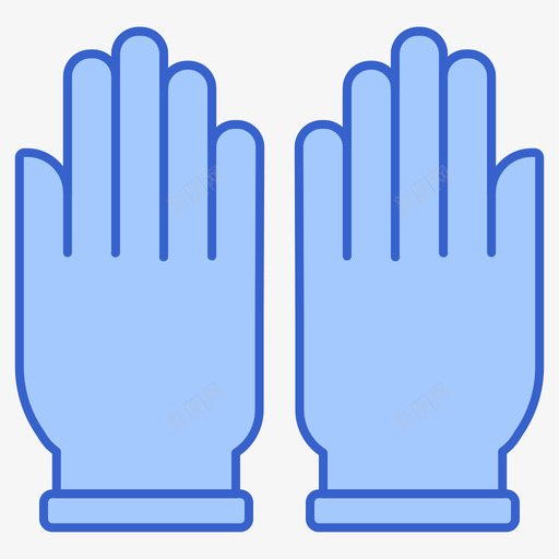 清洁手套55线性颜色图标svg_新图网 https://ixintu.com 手套 清洁 线性 颜色