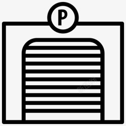 代客泊车停车场自动汽车图标高清图片