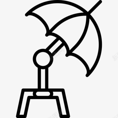 伞摄影119直线图标图标