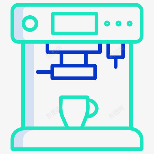 咖啡咖啡图标3轮廓颜色svg_新图网 https://ixintu.com 咖啡 咖啡图标3 轮廓颜色