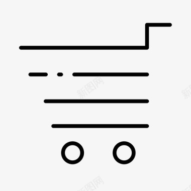 购物车网上购物车随机间隙薄图标图标