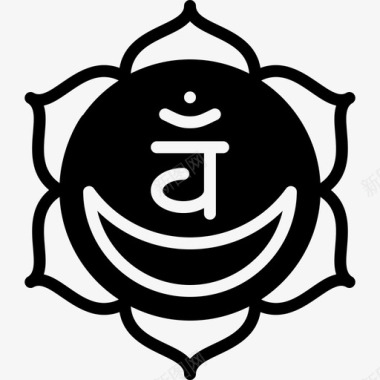 Svadhishthana瑜伽15填充图标图标