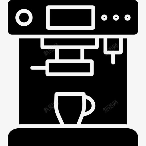 咖啡咖啡馆图标字形svg_新图网 https://ixintu.com 咖啡 咖啡馆 图标 字形