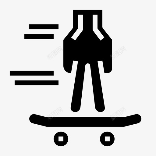 指板滑板运动型图标svg_新图网 https://ixintu.com 实心 指板 滑板 玩具 运动型