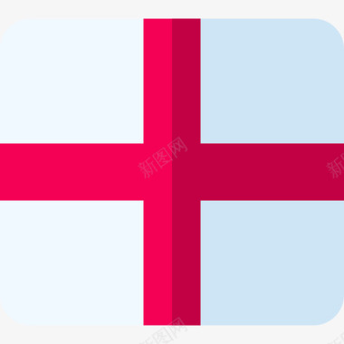 英格兰国旗9平坦图标图标