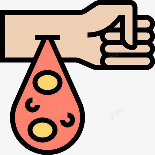 血小板献血29线色图标svg_新图网 https://ixintu.com 献血 线色 血小板