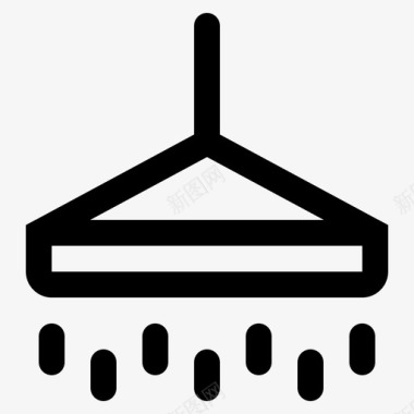 淋浴活动运动员图标图标