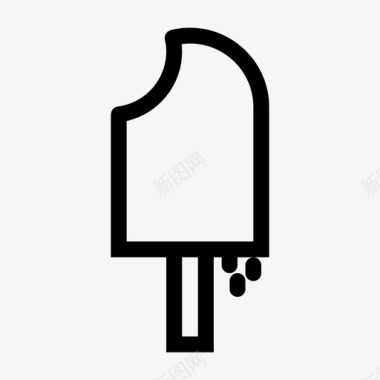 冰激凌冰棍甜的图标图标