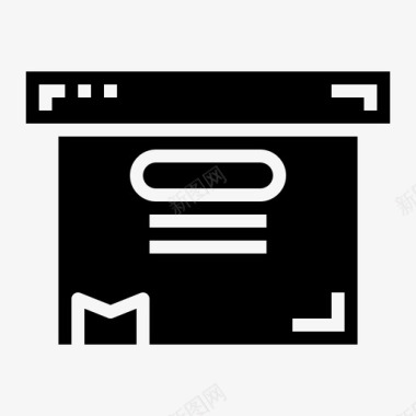 箱子档案文件存储图标图标