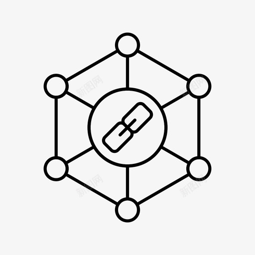 链接构建反向链接链图标svg_新图网 https://ixintu.com 反向 向量 构建 链接