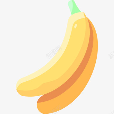 香蕉水果16扁平图标图标