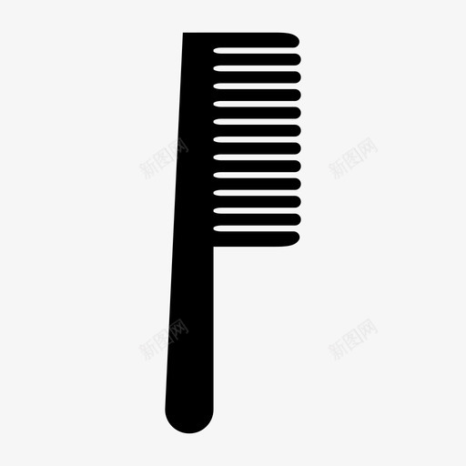 梳子梳头发型图标svg_新图网 https://ixintu.com 发型 梳头 梳子
