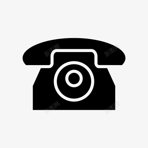电话老式典型电话技术图标svg_新图网 https://ixintu.com 典型 复古 技术 电话 老式