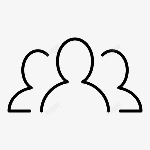 群社区朋友图标svg_新图网 https://ixintu.com 个人资料 受欢迎 成员 朋友 社区