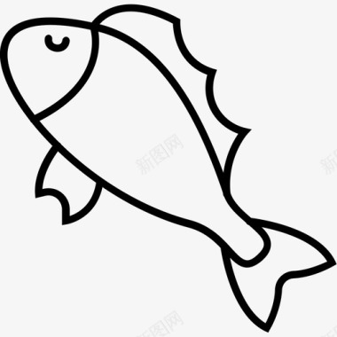 多拉多鱼食物图标图标