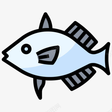鱼潜水39线形颜色图标图标