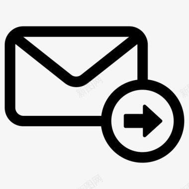转发转发电子邮件信件图标图标