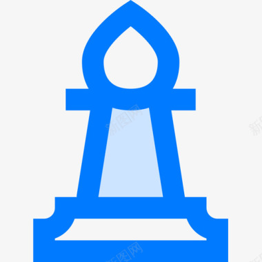 毕晓普国际象棋7蓝色图标图标