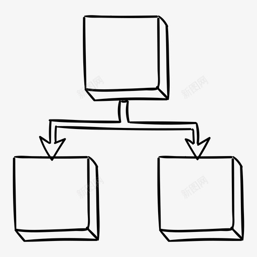 方案业务曲线图标svg_新图网 https://ixintu.com 业务 层次结构 方案 曲线 管理