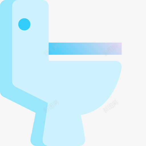 卫生间公用设施1蓝色图标svg_新图网 https://ixintu.com 公用设施1 卫生间 蓝色
