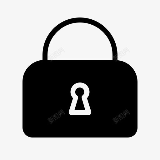 挂锁锁定保护图标svg_新图网 https://ixintu.com 保护 安全 挂锁 收集 锁定