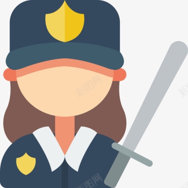 女警察职业21公寓图标图标