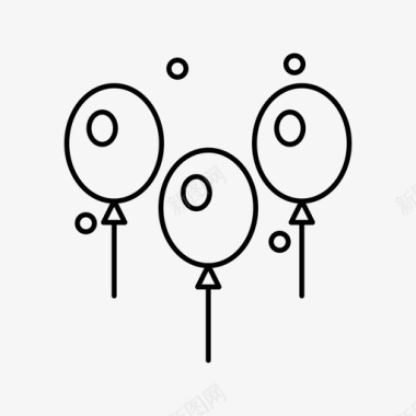 气球活动节日图标图标
