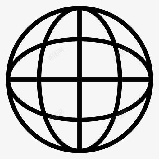 全球互联网安全图标svg_新图网 https://ixintu.com 互联网 全球 安全