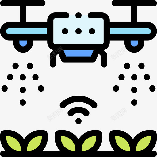 电子农业和园艺11线性颜色图标svg_新图网 https://ixintu.com 农业和园艺11 电子 线性颜色