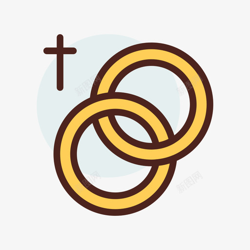 结婚戒指基督教4线性颜色图标svg_新图网 https://ixintu.com 基督教 戒指 线性 结婚 颜色