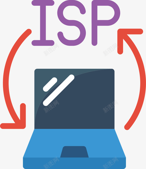 Isp信息技术12扁平图标svg_新图网 https://ixintu.com Isp 信息技术12 扁平