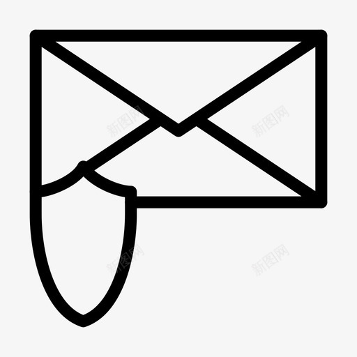 邮件电子邮件消息图标svg_新图网 https://ixintu.com 屏蔽 常规 材料 消息 电子邮件 线路 邮件