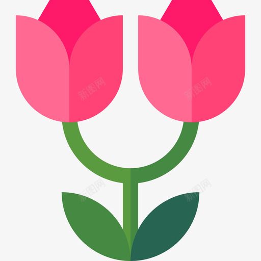 玫瑰花12朵平坦图标svg_新图网 https://ixintu.com 12朵 平坦 玫瑰