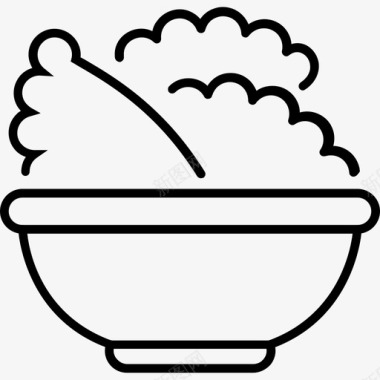 饺子咖啡馆菜图标图标