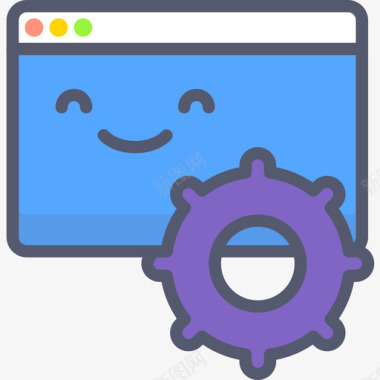 浏览器营销seo21线性颜色图标图标