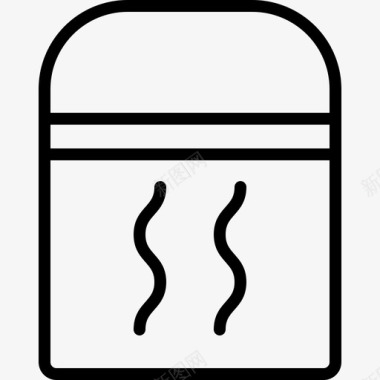 保温瓶食品盒热水图标图标