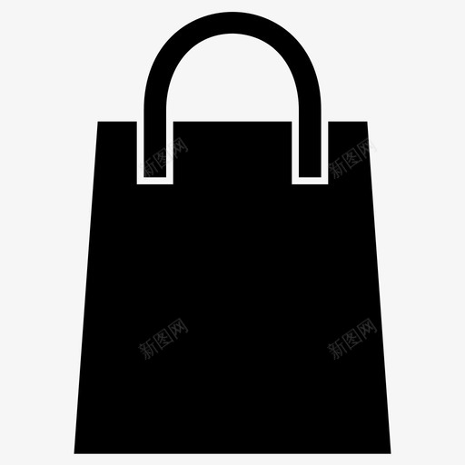 纸袋采购集市袋图标svg_新图网 https://ixintu.com 包装 纸袋 购物 购物袋 采购 集市
