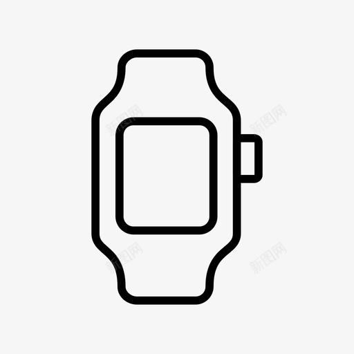 苹果手表设备小工具图标svg_新图网 https://ixintu.com 小工 工具 手表 智能 苹果 设备