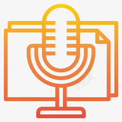 唱片音乐唱片音乐和声音10渐变图标高清图片