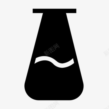 液体化学锥形烧瓶图标图标