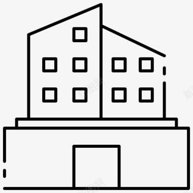 办公楼建筑商业图标图标