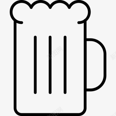 啤酒杯酒精饮料狂欢图标图标