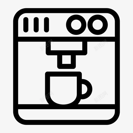 咖啡机饮料厨房图标svg_新图网 https://ixintu.com 厨房 咖啡机 饮料