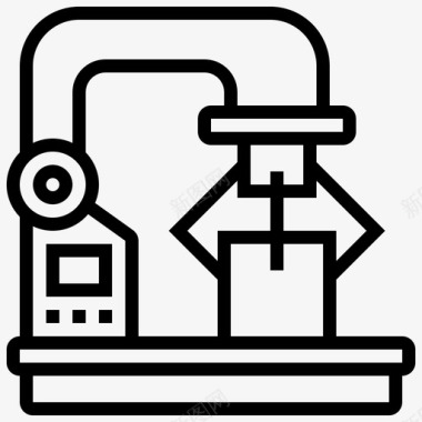 机械臂批量生产15线性图标图标