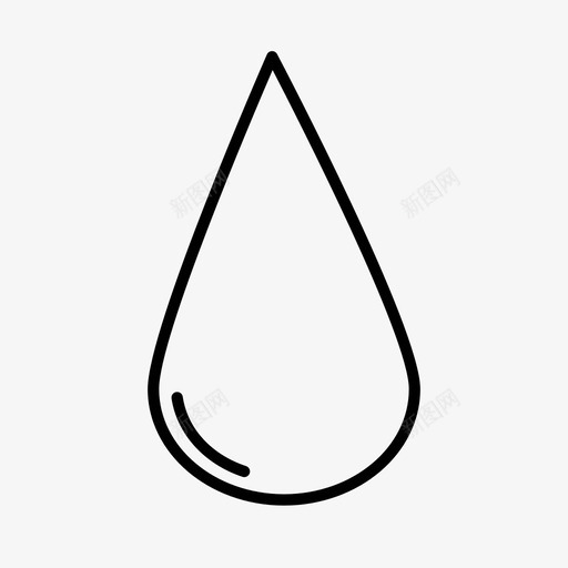 水水滴预报图标svg_新图网 https://ixintu.com 天气 概要 水滴 预报