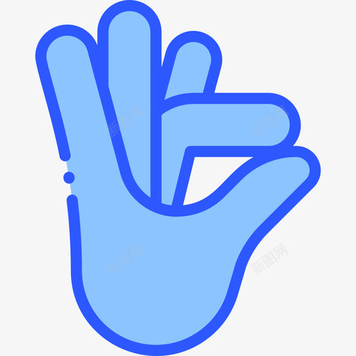 哇聋字母4蓝色图标svg_新图网 https://ixintu.com 字母 蓝色
