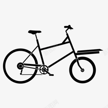 载货自行车自行车卡车图标图标