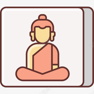 佛陀瑜伽10线色图标图标