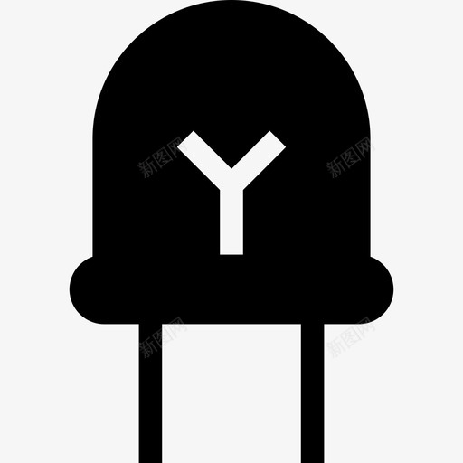 led灯灯泡节能图标svg_新图网 https://ixintu.com led 小黑 灯泡 节能
