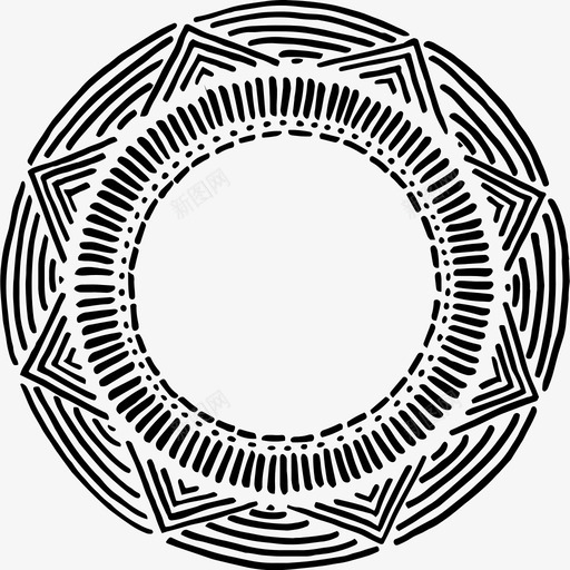 手绘部落图案波西米亚圆圈图标svg_新图网 https://ixintu.com 图案 圆圈 太阳 手绘 曼陀罗 波西 米亚 部落